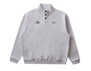 GRAND X UMBRO SWEATSHIRT WITH BUTTON COLLAR ASH GREY thumbnail image