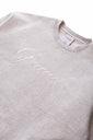 Embroidered Crewneck Ash Grey thumbnail image