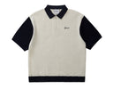 Knit Quarter Zip Off White/Midnight Navy thumbnail image
