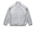QUARTER ZIP SWEATSHIRT ASH GREY thumbnail image