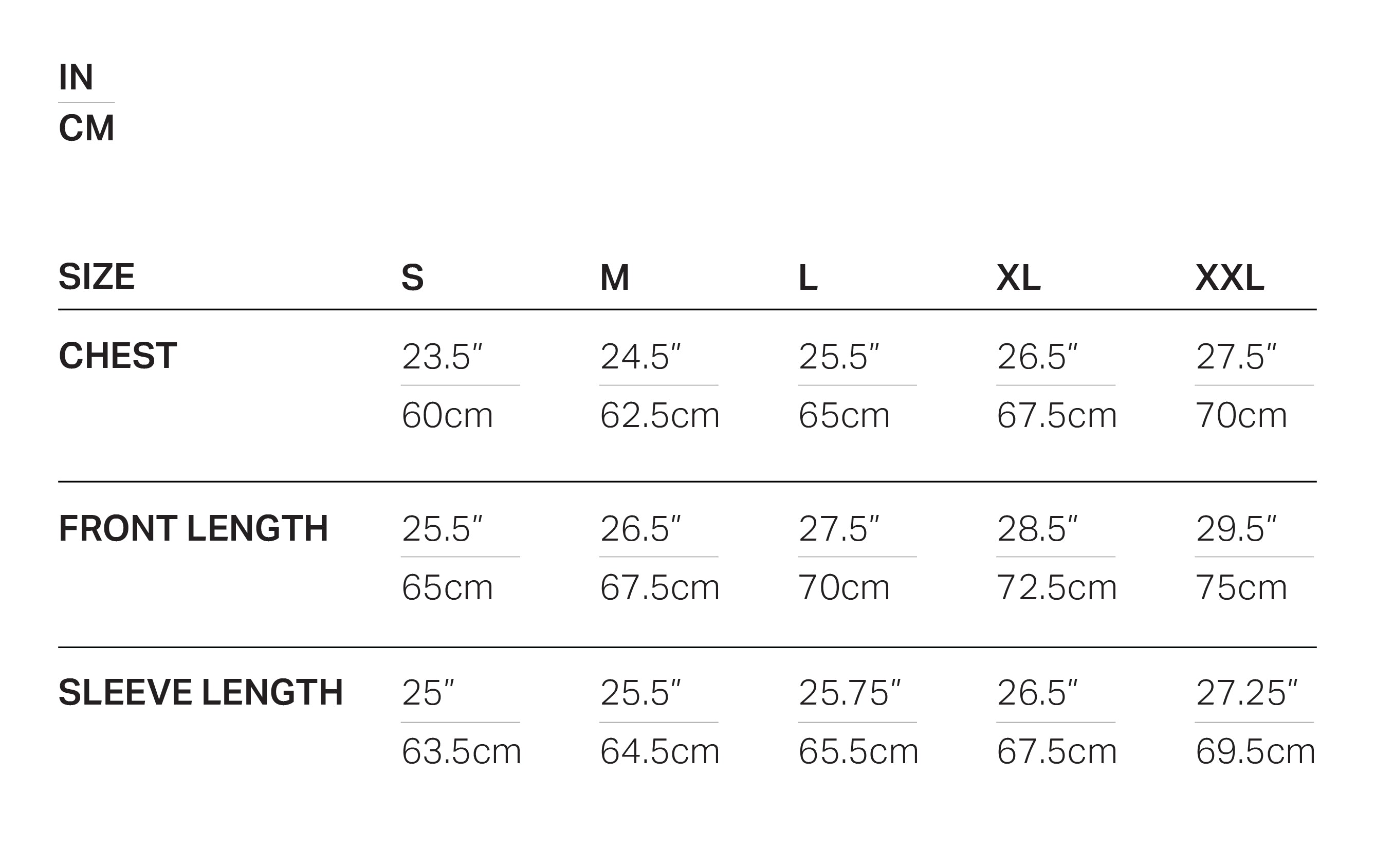 sizechart