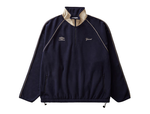 GRAND X UMBRO MICRO FLEECE QUARTER ZIP NAVY/CREAM