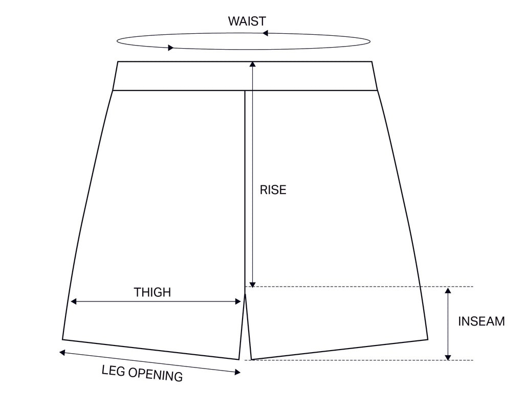 LEOPARD SHORT size chart