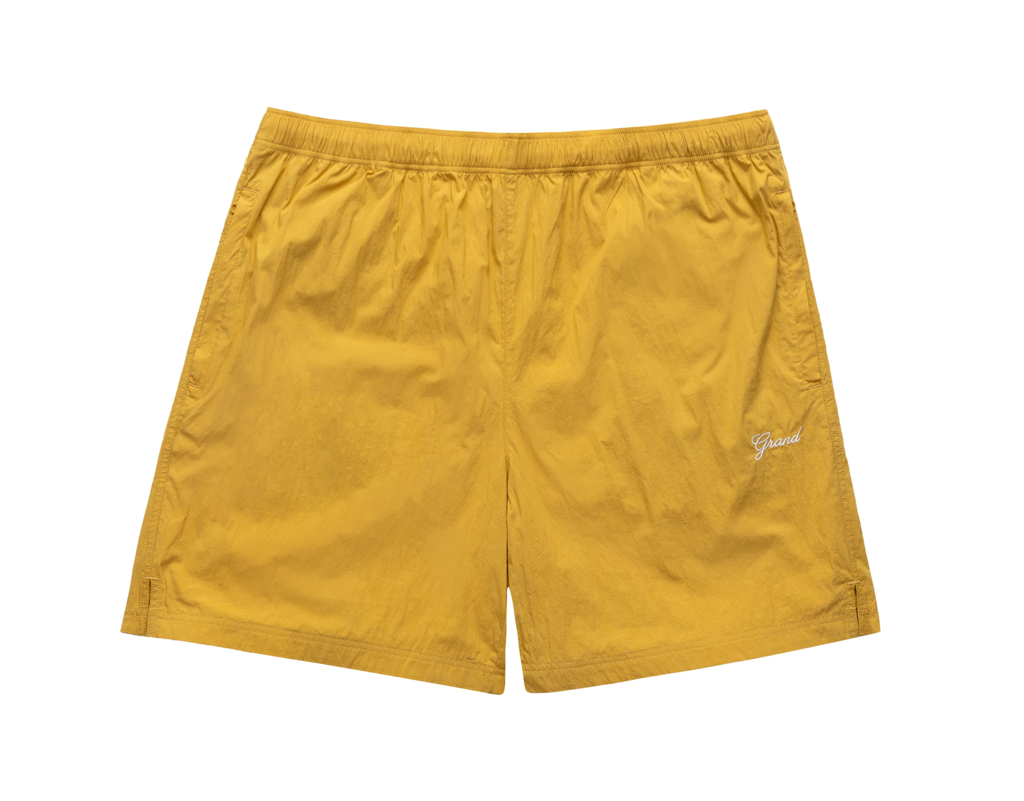 COTTON/NYLON TRACK SHORT DEEP YELLOW