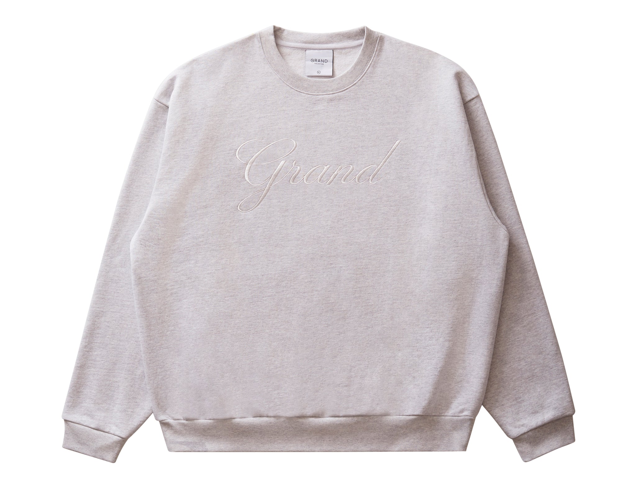 Embroidered Crewneck Ash Grey
