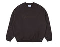EMBROIDERED CREWNECK ESPRESSO