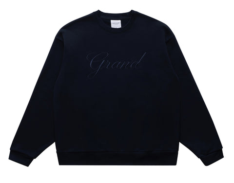 EMBROIDERED CREWNECK MIDNIGHT NAVY