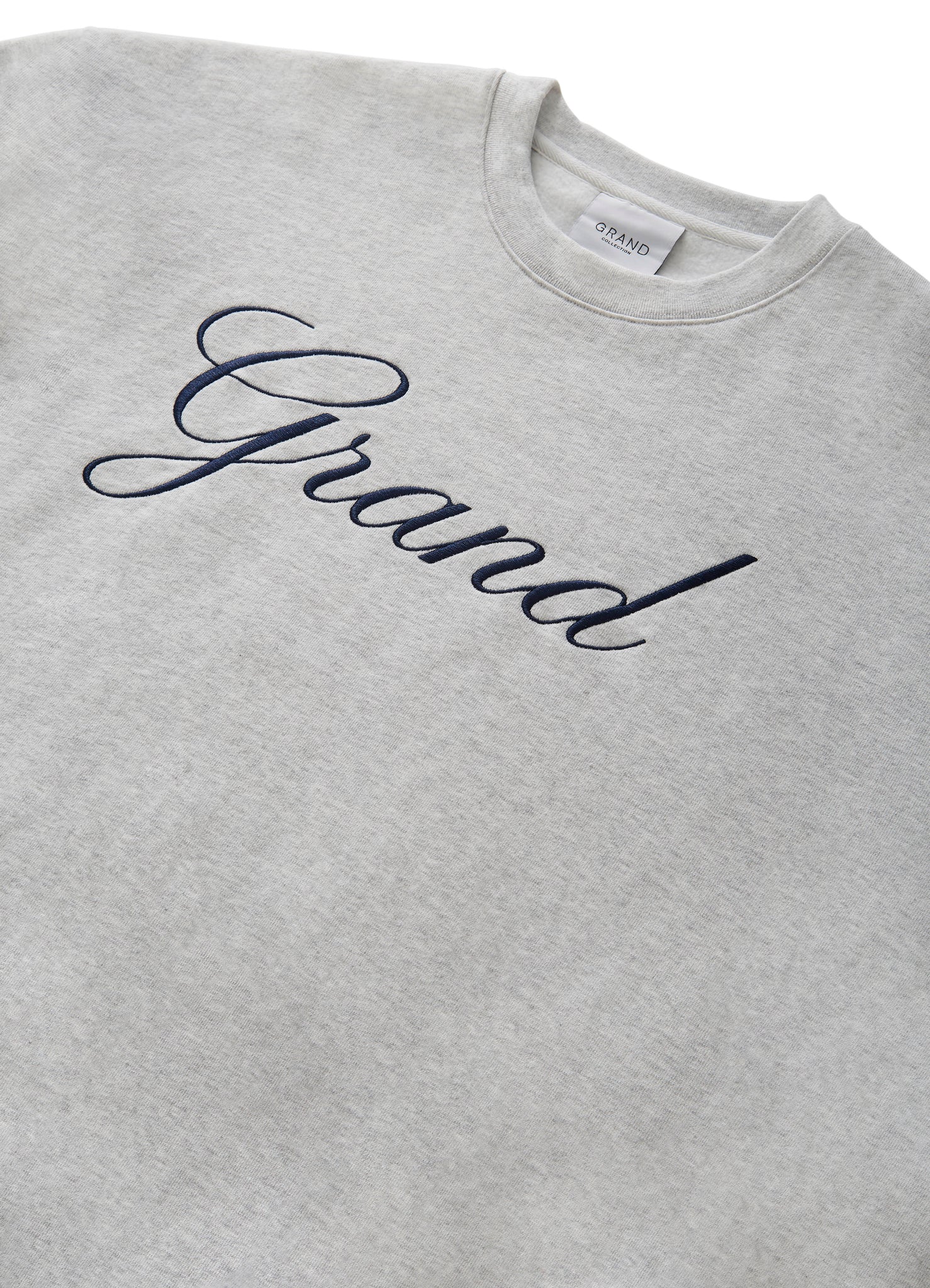 Embroidered Crewneck Ash Grey