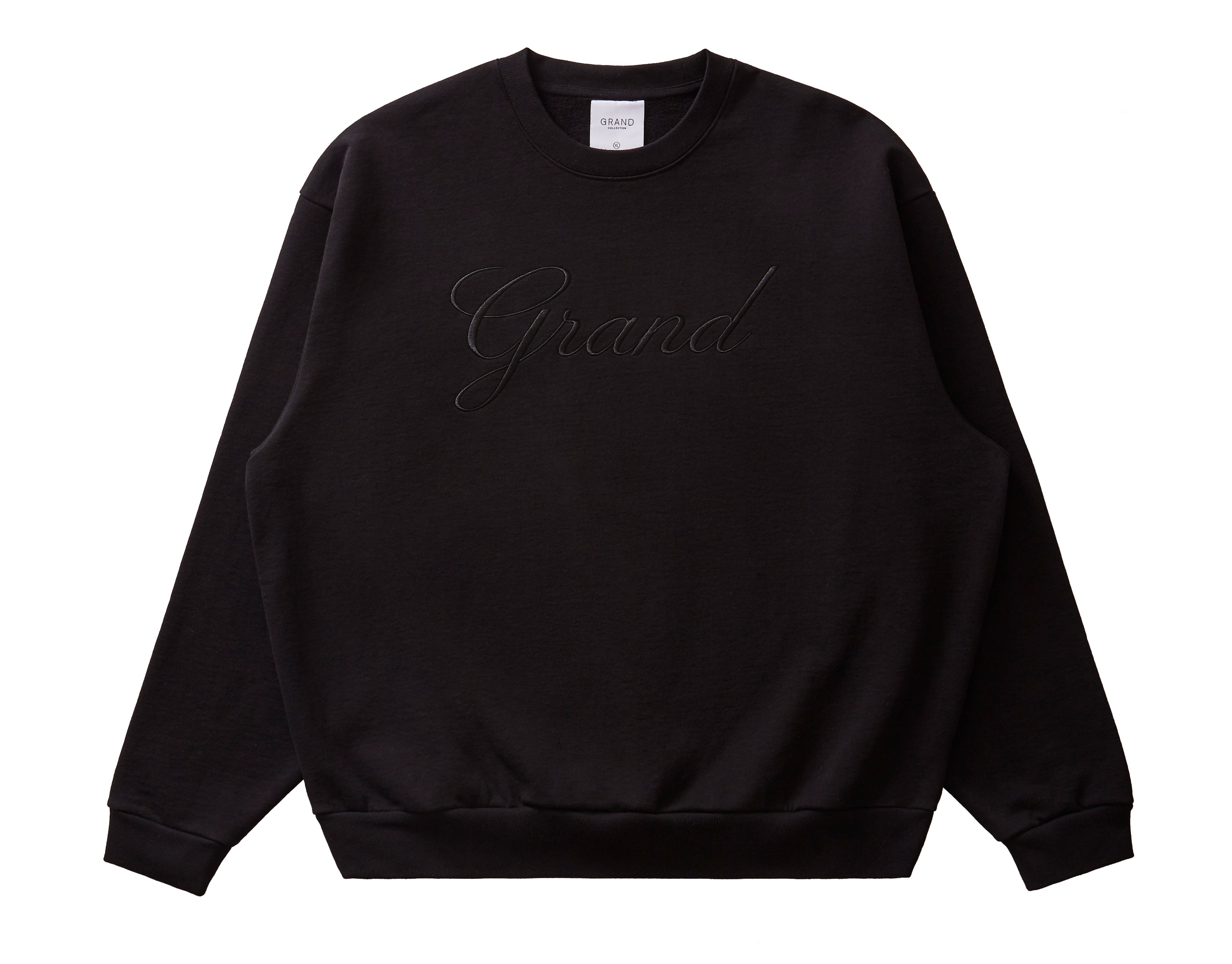 Embroidered Crewneck Black