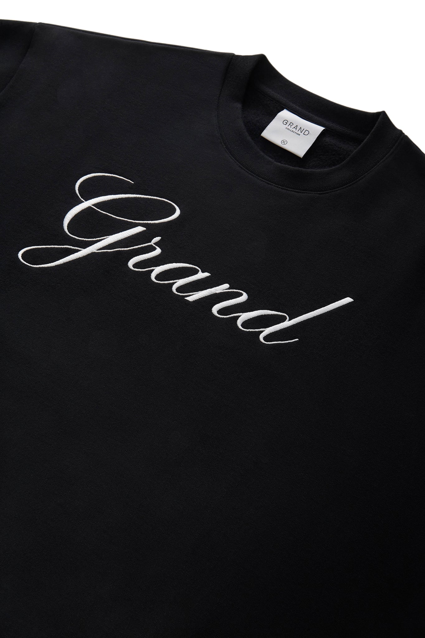 Embroidered Crewneck Black