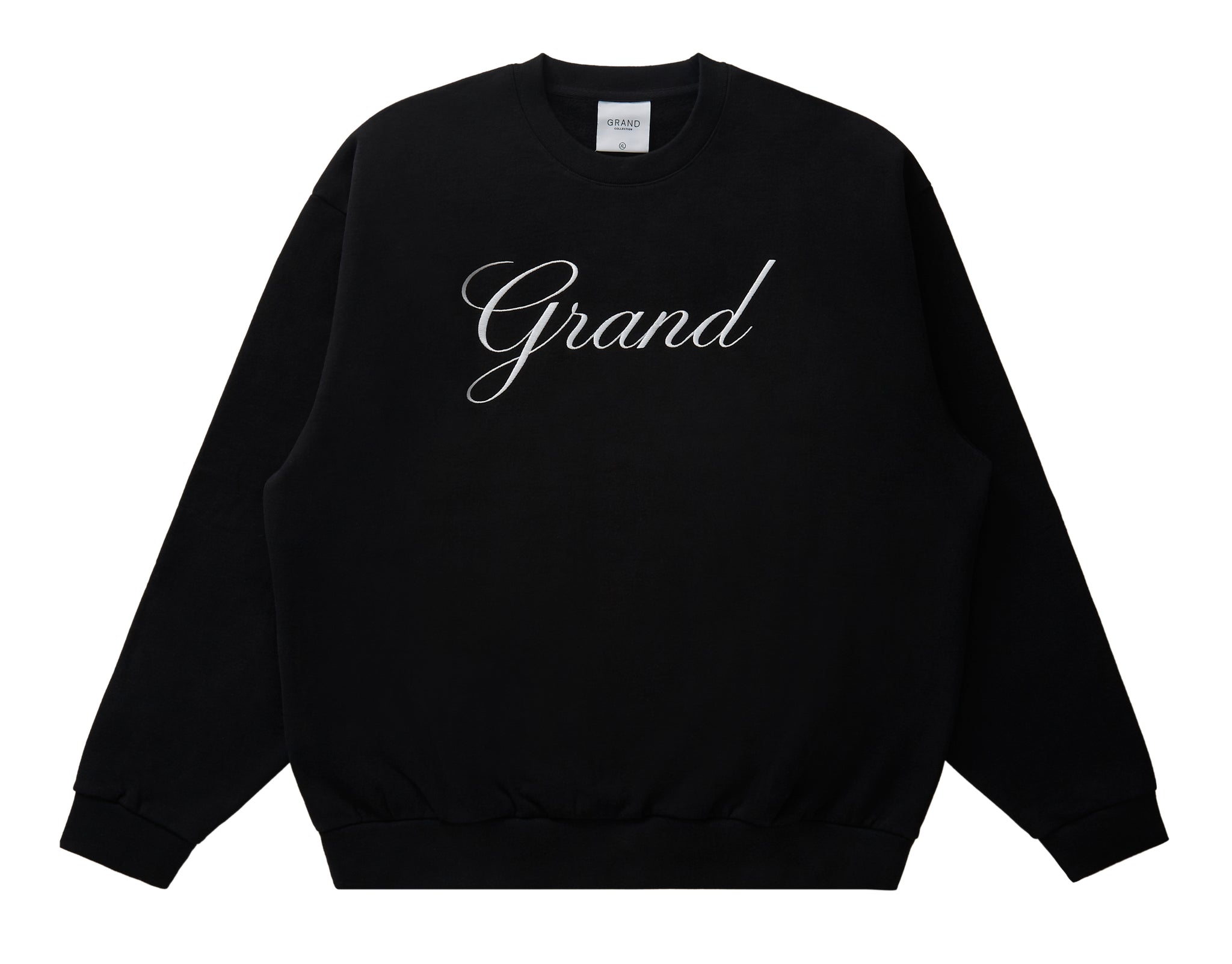 Embroidered Crewneck Black