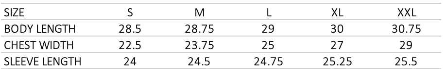 sizechart