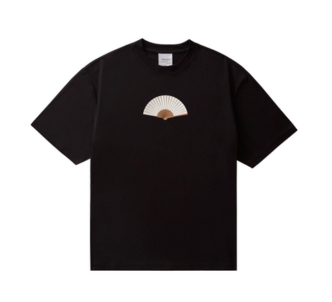 HAND FAN TEE BLACK