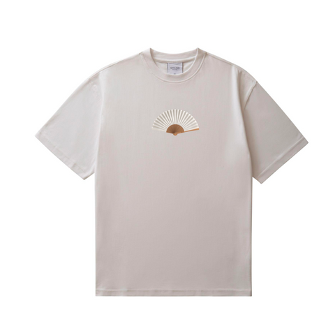 HAND FAN TEE WHITE
