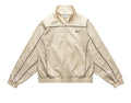 HARRINGTON JACKET WITH PIPING CREAM