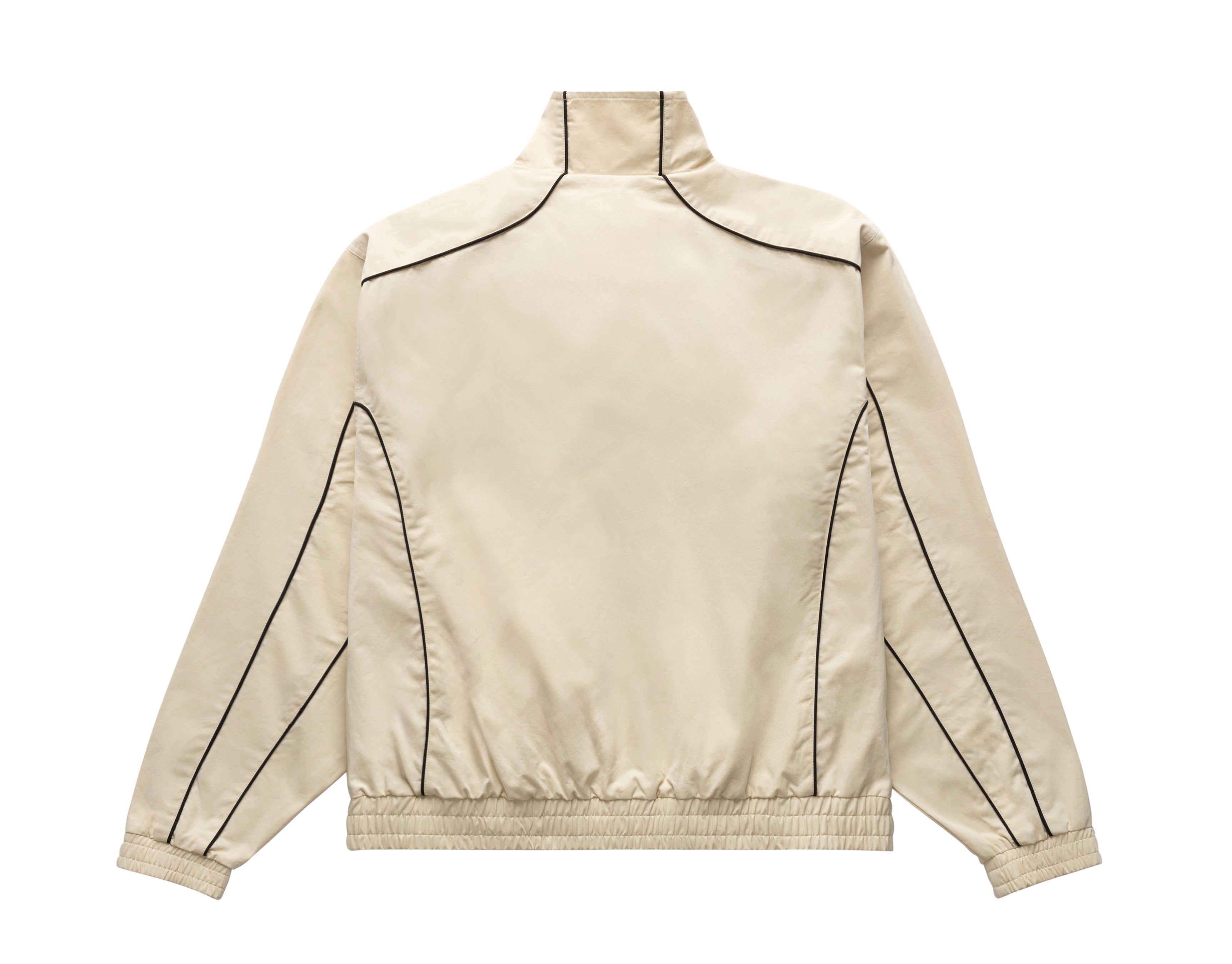 HARRINGTON JACKET WITH PIPING CREAM