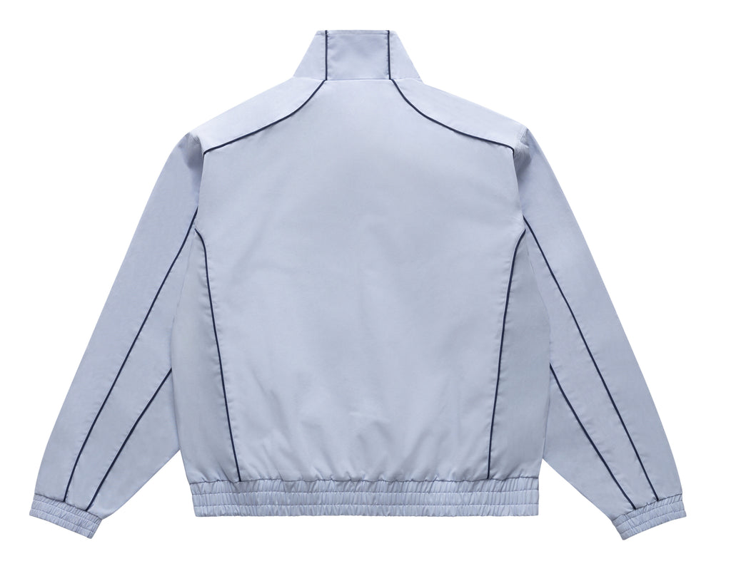 HARRINGTON JACKET WITH PIPING POWDER BLUE