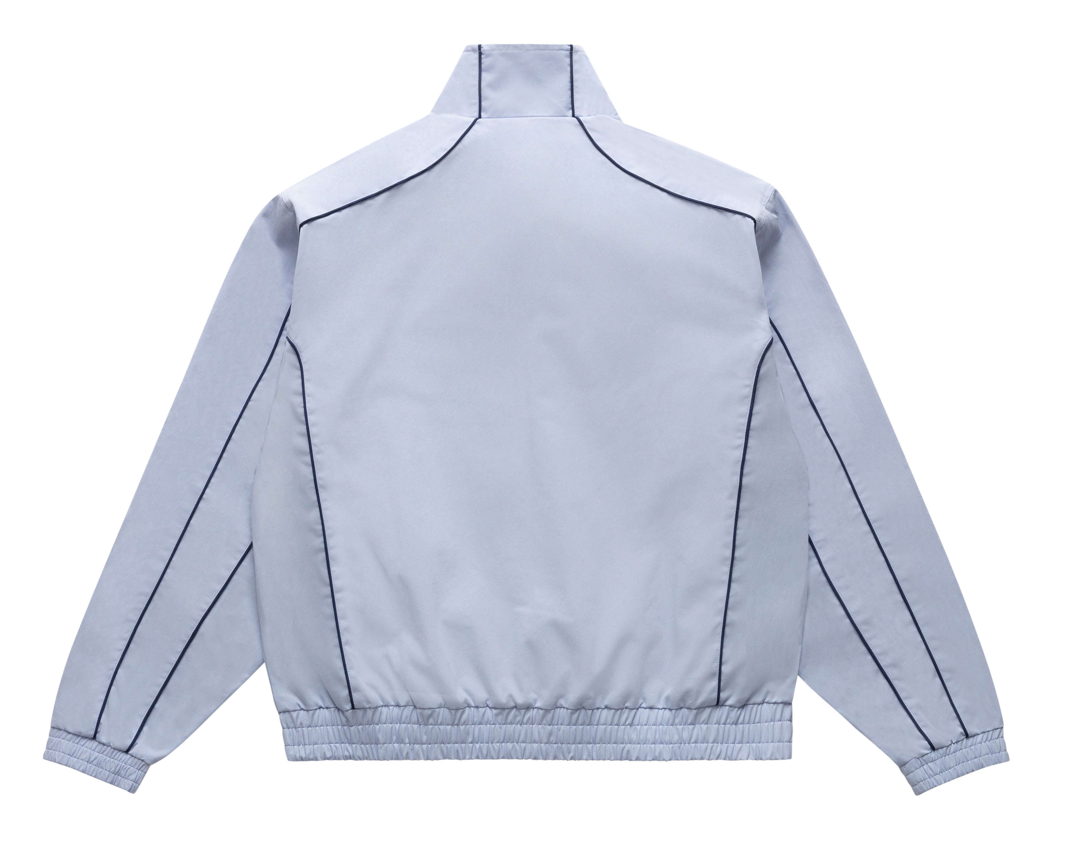 HARRINGTON JACKET WITH PIPING POWDER BLUE