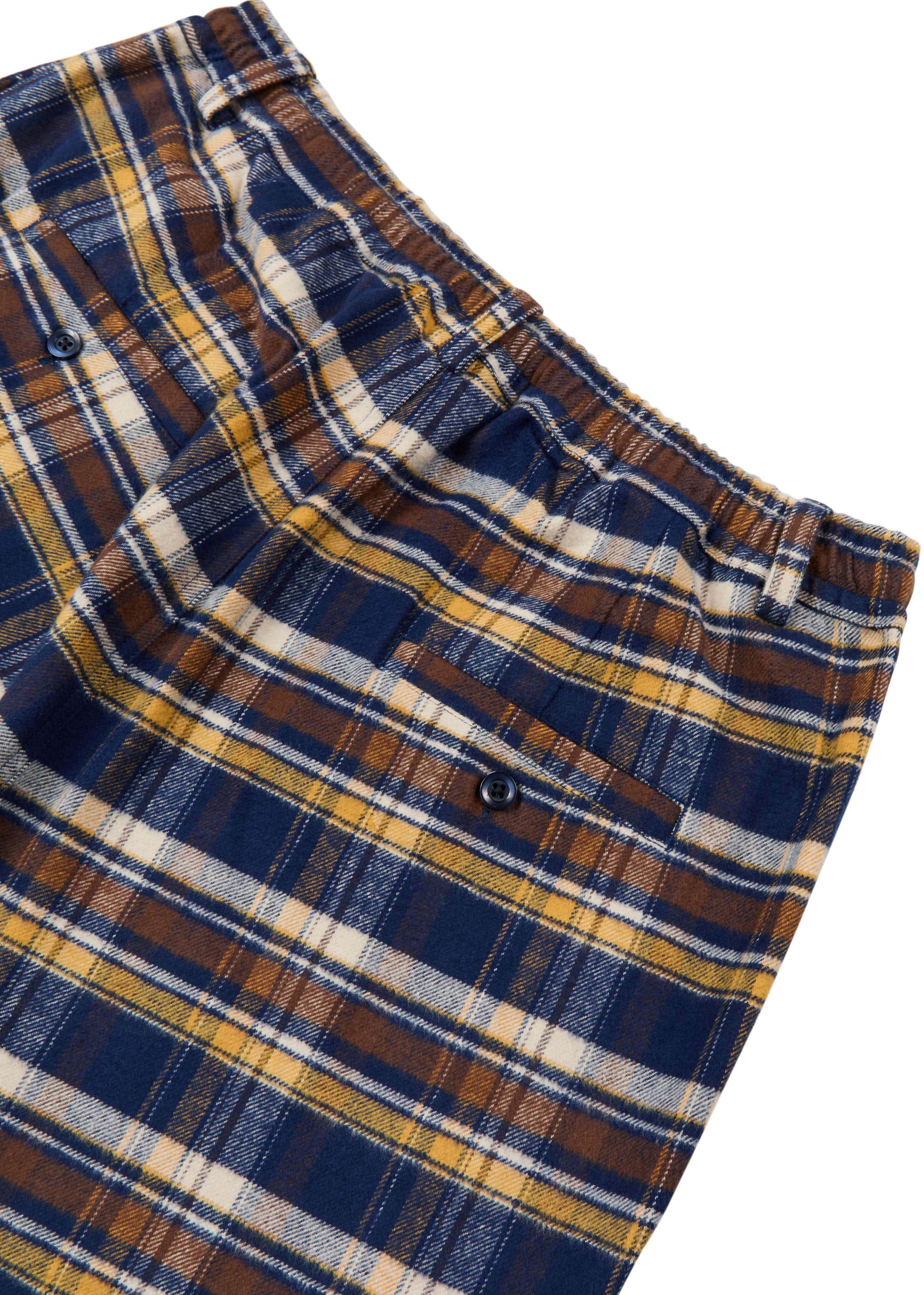 JAPANESE COTTON PANT YELLOW/ESPRESSO