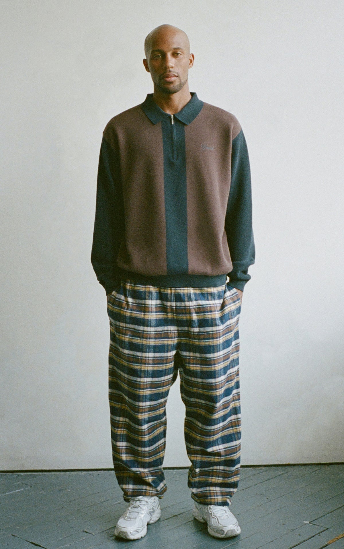 JAPANESE COTTON PANT YELLOW/ESPRESSO