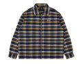 JAPANSE COTTON OVERSHIRT YELLOW/ESPRESSO