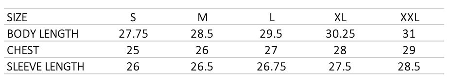 sizechart