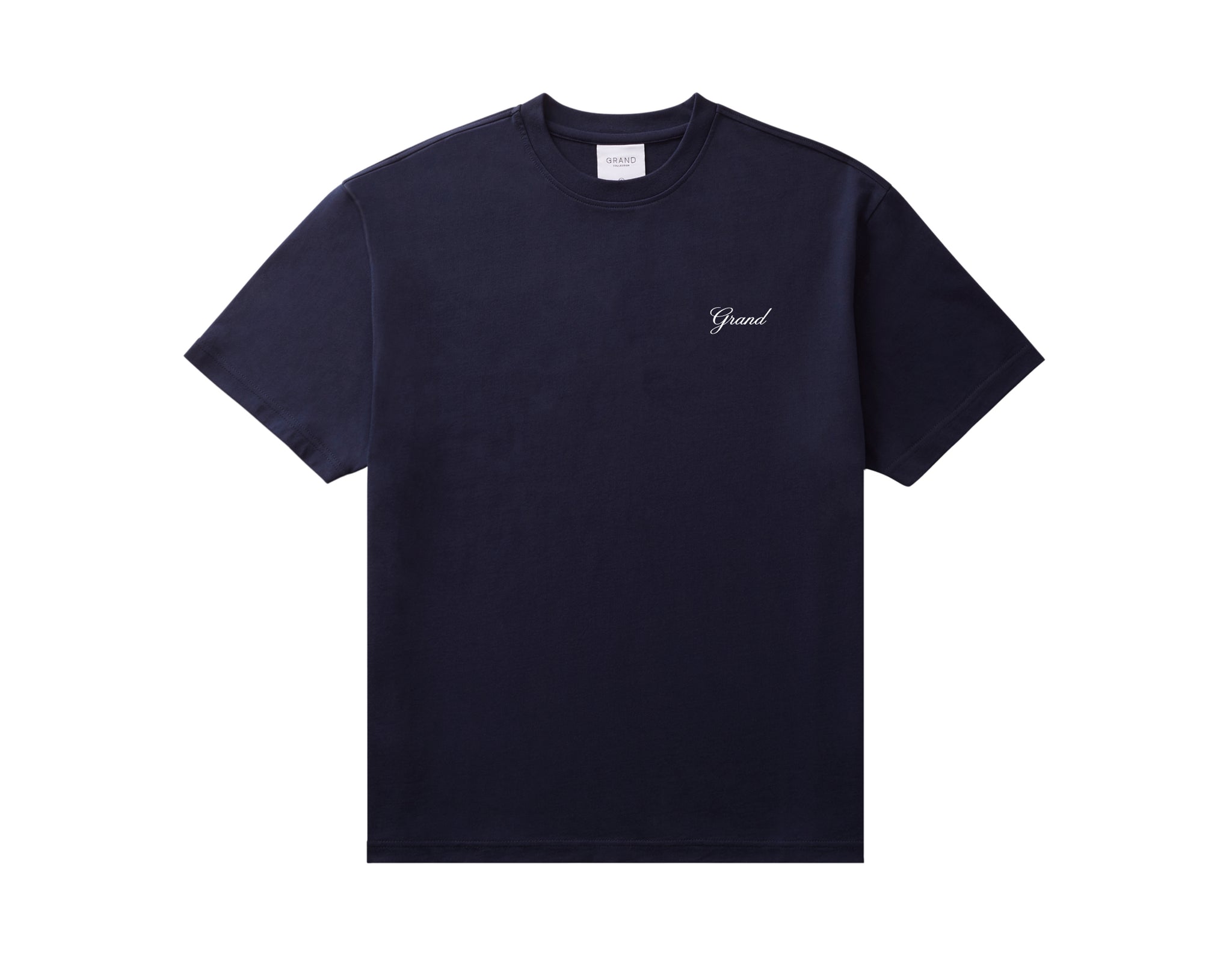 Grand Script Tee Navy