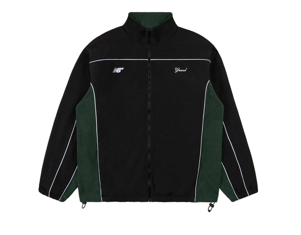 GRAND X NEW BALANCE POLAR FLEECE LINED NYLON JACKET