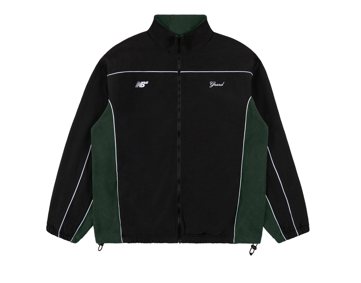 GRAND X NEW BALANCE POLAR FLEECE LINED NYLON JACKET