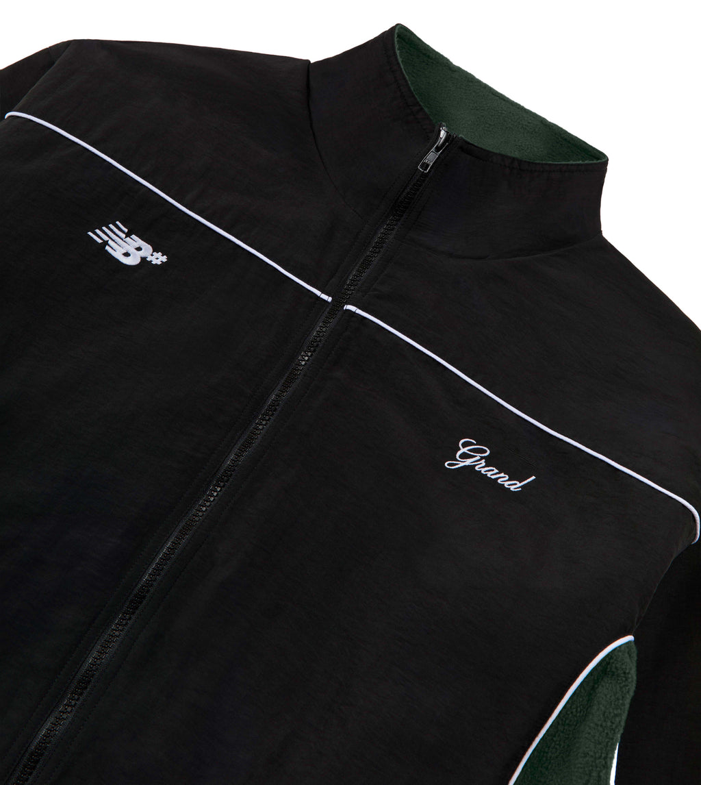 GRAND X NEW BALANCE POLAR FLEECE LINED NYLON JACKET