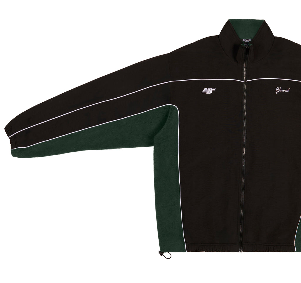 GRAND X NEW BALANCE POLAR FLEECE LINED NYLON JACKET