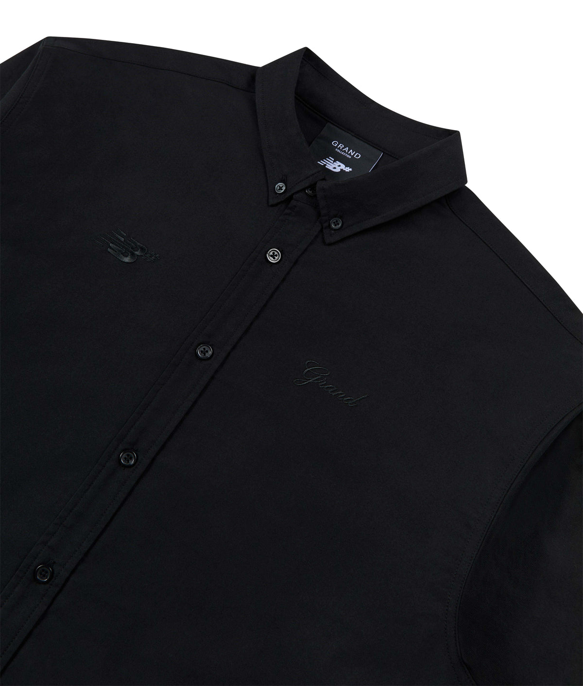 GRAND X NEW BALANCE OXFORD SHIRT BLACK