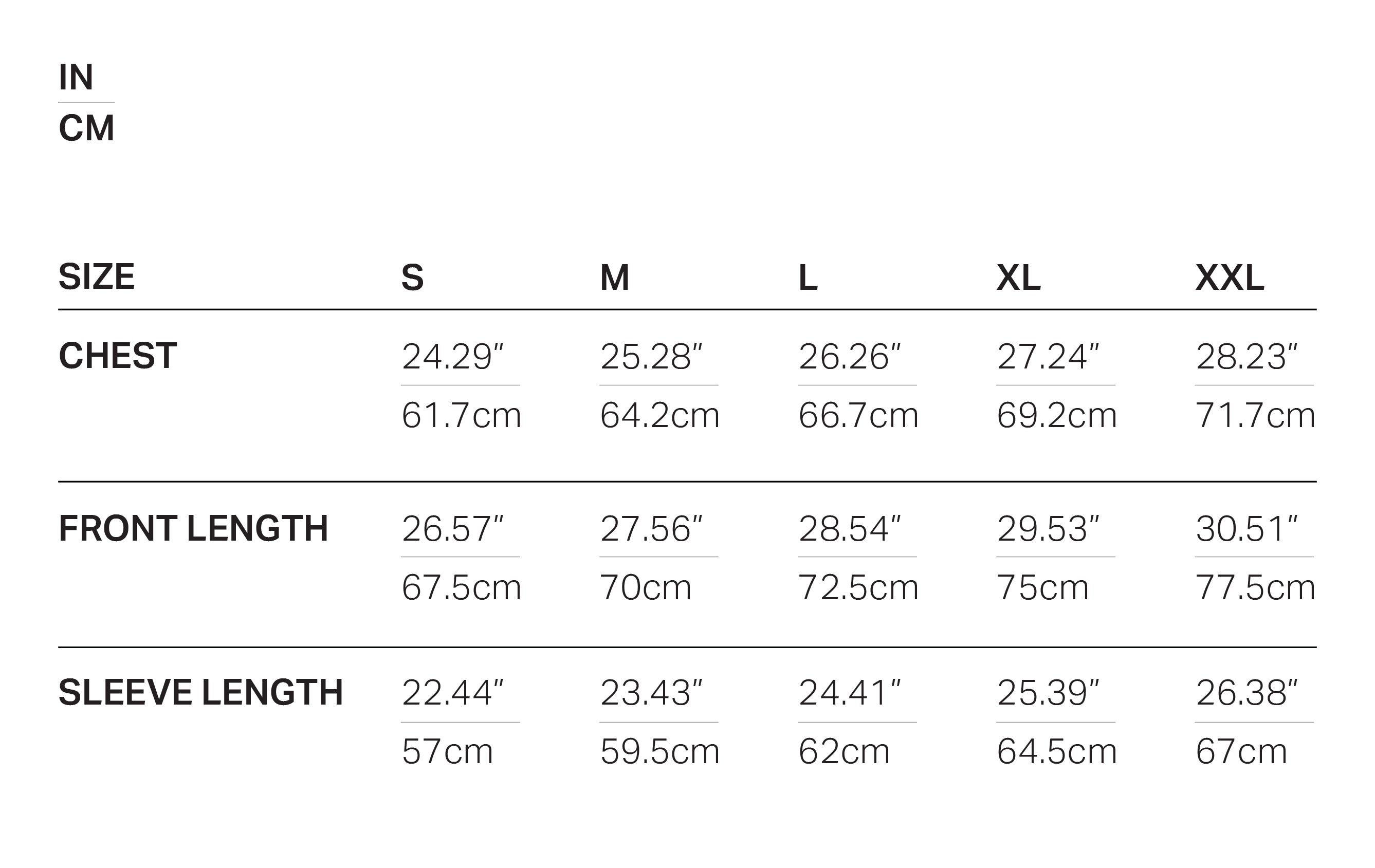 sizechart