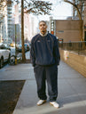 GRAND X UMBRO MICRO FLEECE QUARTER ZIP NAVY/CREAM thumbnail image