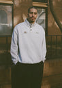 GRAND X UMBRO SWEATSHIRT WITH BUTTON COLLAR ASH GREY thumbnail image