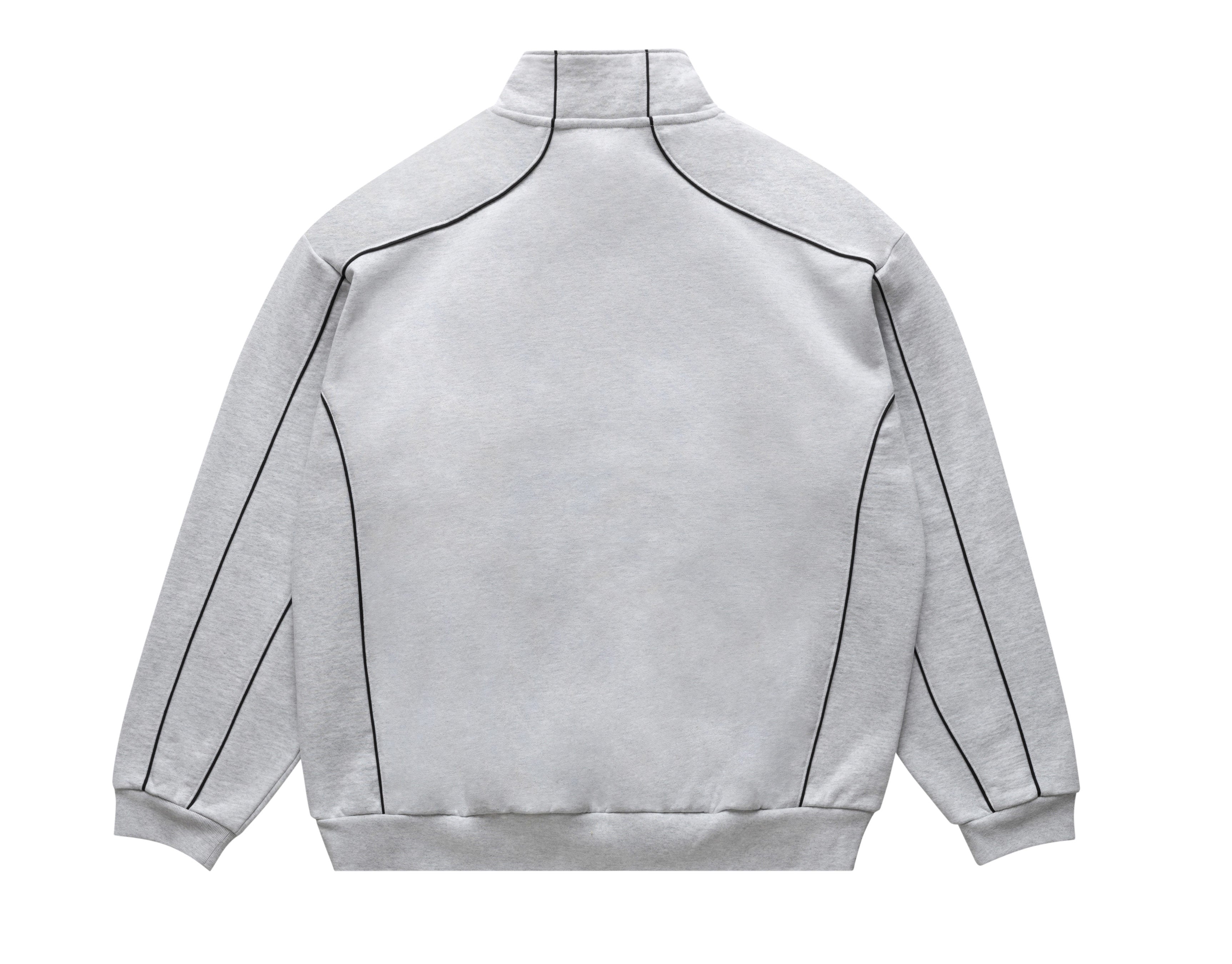 QUARTER ZIP SWEATSHIRT ASH GREY