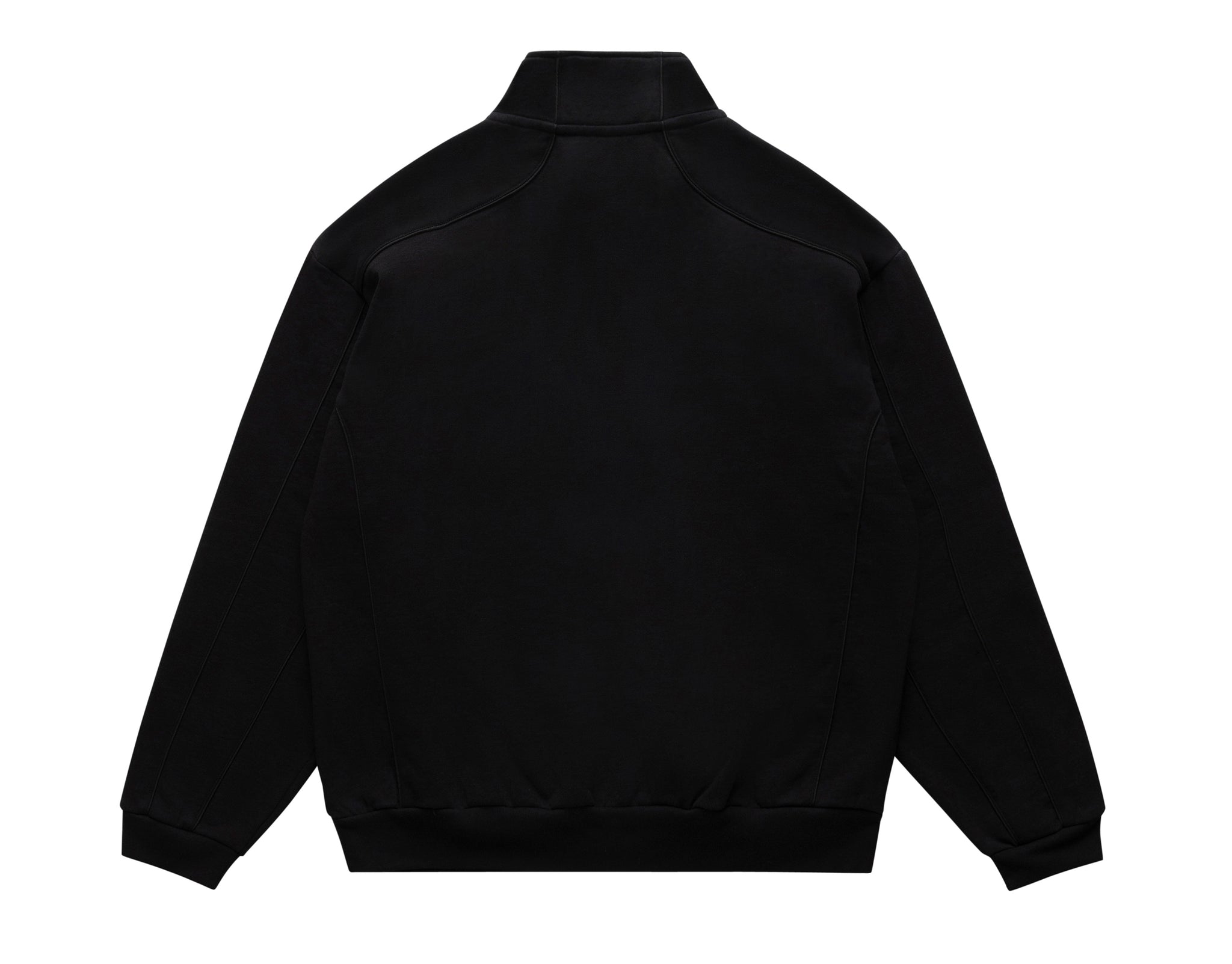 QUARTER ZIP SWEATSHIRT BLACK