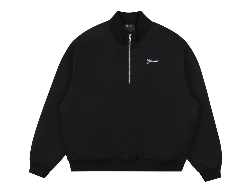 QUARTER ZIP JACKET BLACK