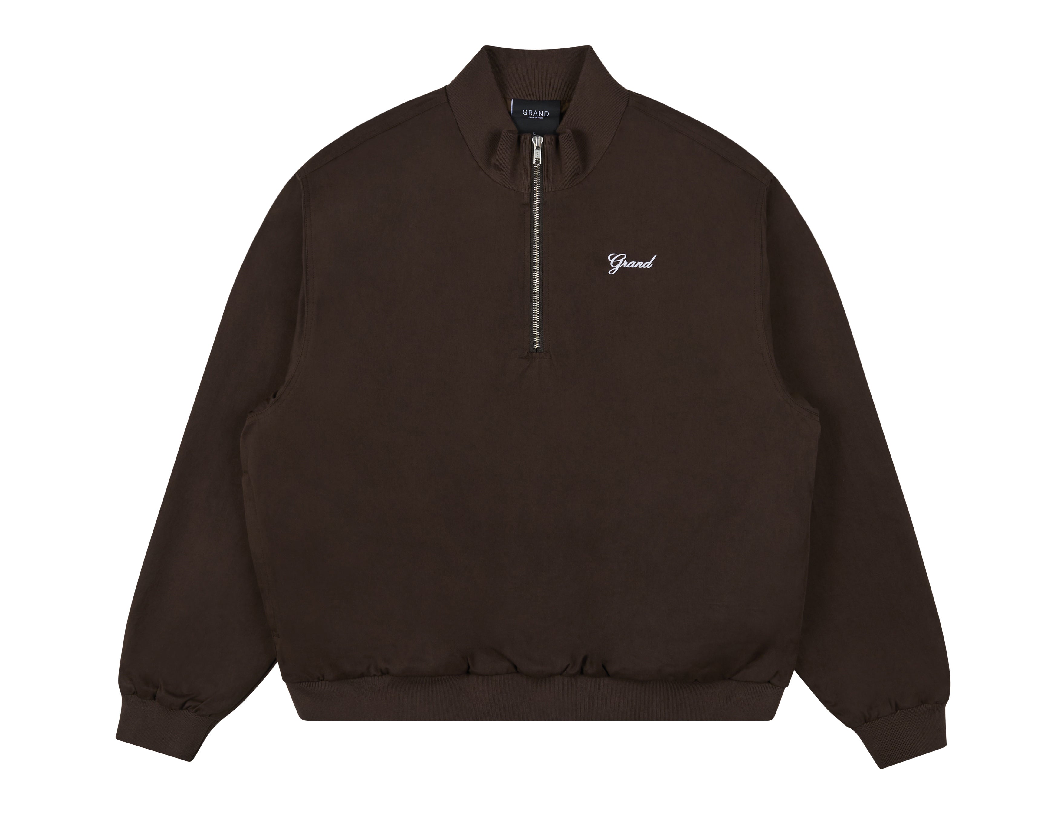 QUARTER ZIP JACKET ESPRESSO