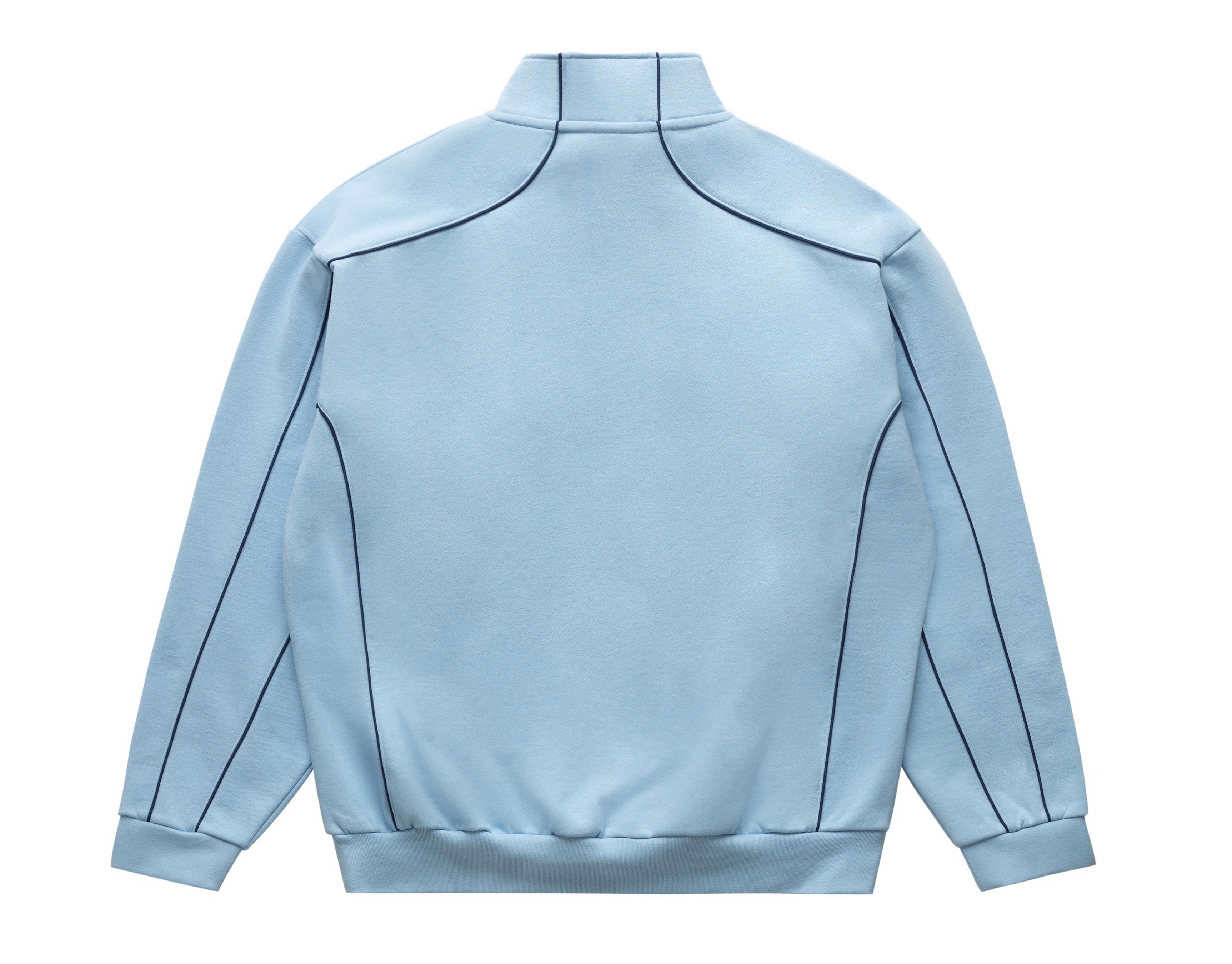 QUARTER ZIP SWEATSHIRT POWDER BLUE