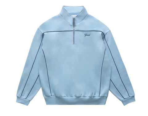 QUARTER ZIP SWEATSHIRT POWDER BLUE