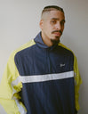 Quarter Zip Nylon Pullover Navy/Yellow thumbnail image