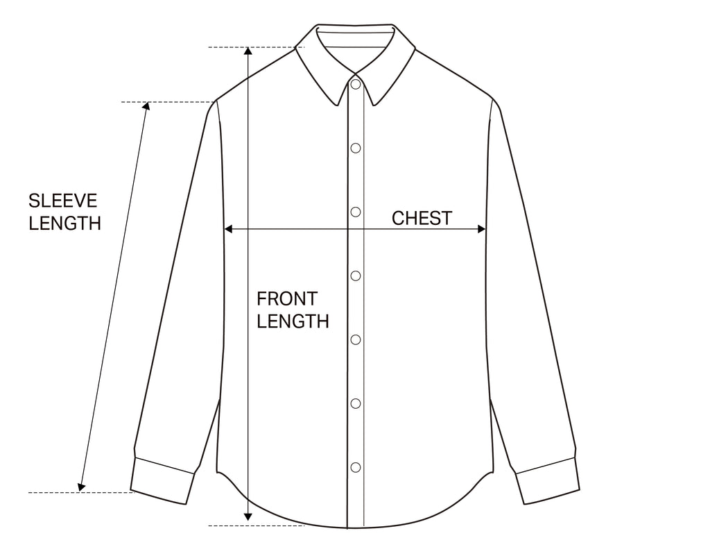 BLAIR STRIPED POPLIN SHIRT WHITE size chart