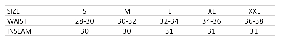sizechart