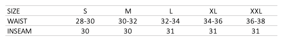 GRAND X UMBRO MICRO FLEECE PANT NAVY size chart