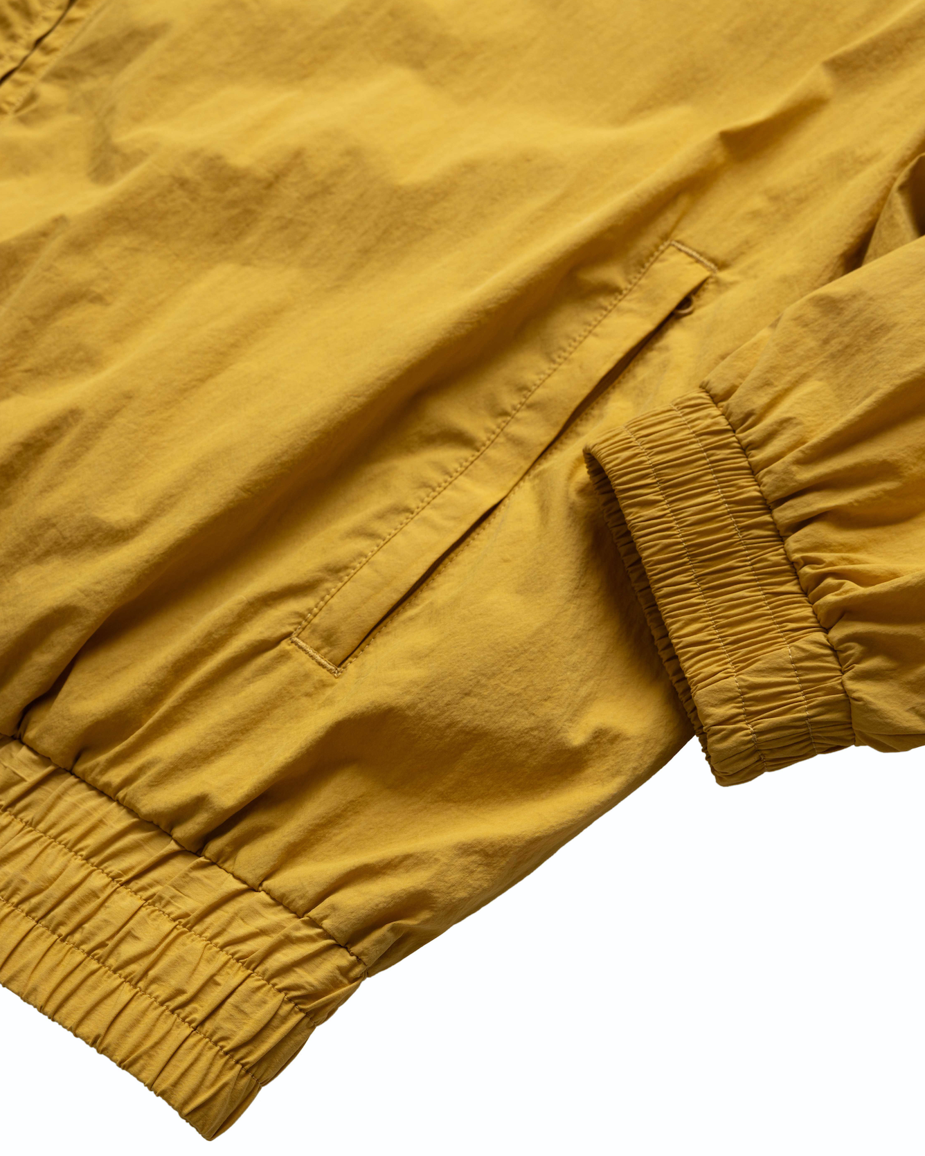 COTTON/NYLON TRACK JACKET DEEP YELLOW