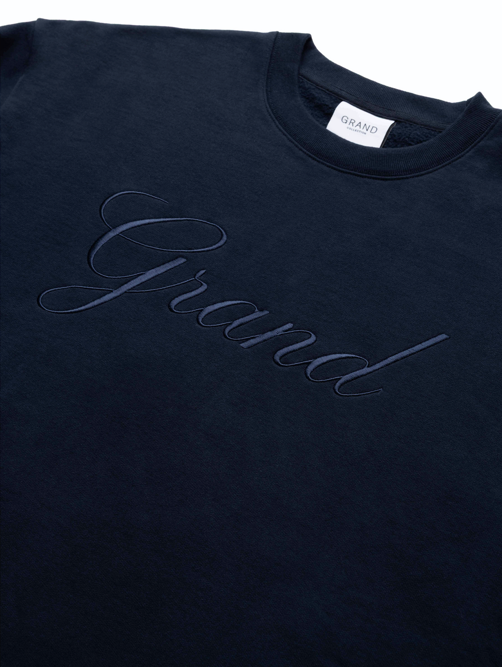 EMBROIDERED CREWNECK MIDNIGHT NAVY