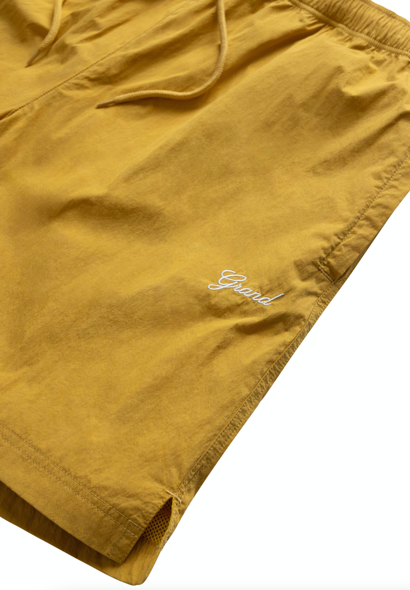COTTON/NYLON TRACK SHORT DEEP YELLOW