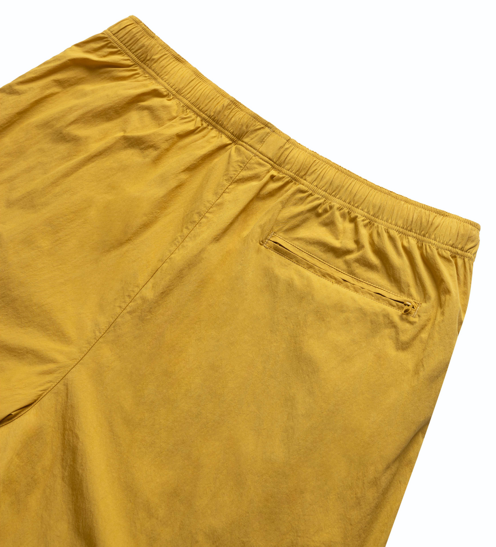COTTON/NYLON TRACK SHORT DEEP YELLOW