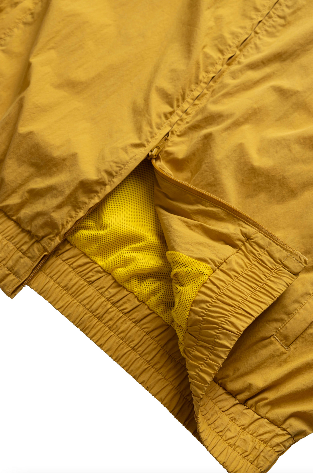 COTTON/NYLON TRACK JACKET DEEP YELLOW